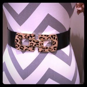 Another Line S/M Genuine Cow Hair Belt